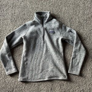 NWOT Patagonia Heather Gray Fleece Pullover